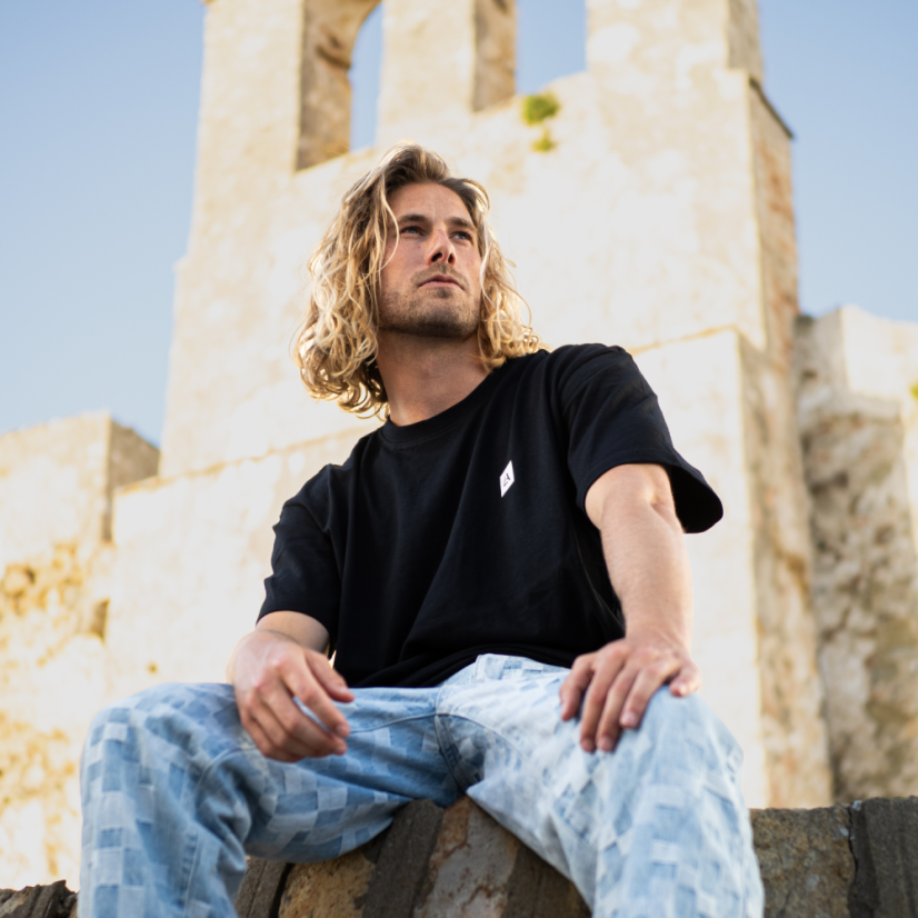 Harlem T-Shirt Oversized — tričko volného střihu - Barva: Písková, Velikost: M