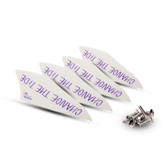 Harlem Twintip Fins 45 mm — bílé ploutvičky