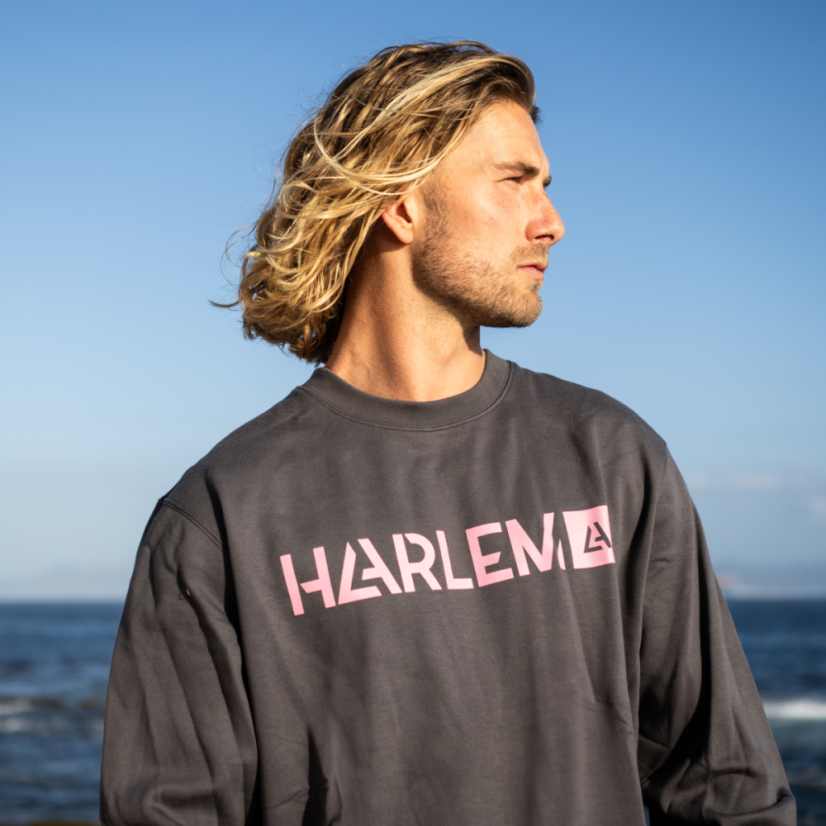 Harlem Crew Neck — mikina bez kapuce - Barva: Navy, Velikost: S