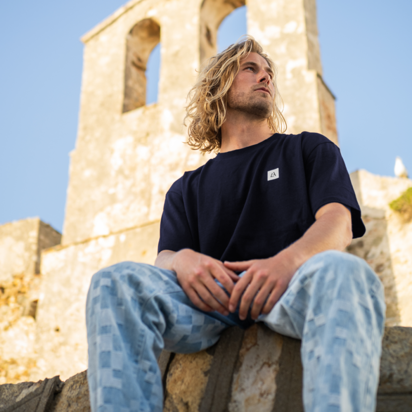 Harlem T-Shirt Oversized — tričko volného střihu - Barva: Písková, Velikost: M