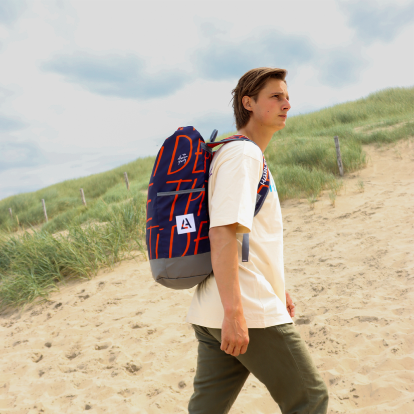 Harlem Eco Bag — obal na kite (navy/červená)